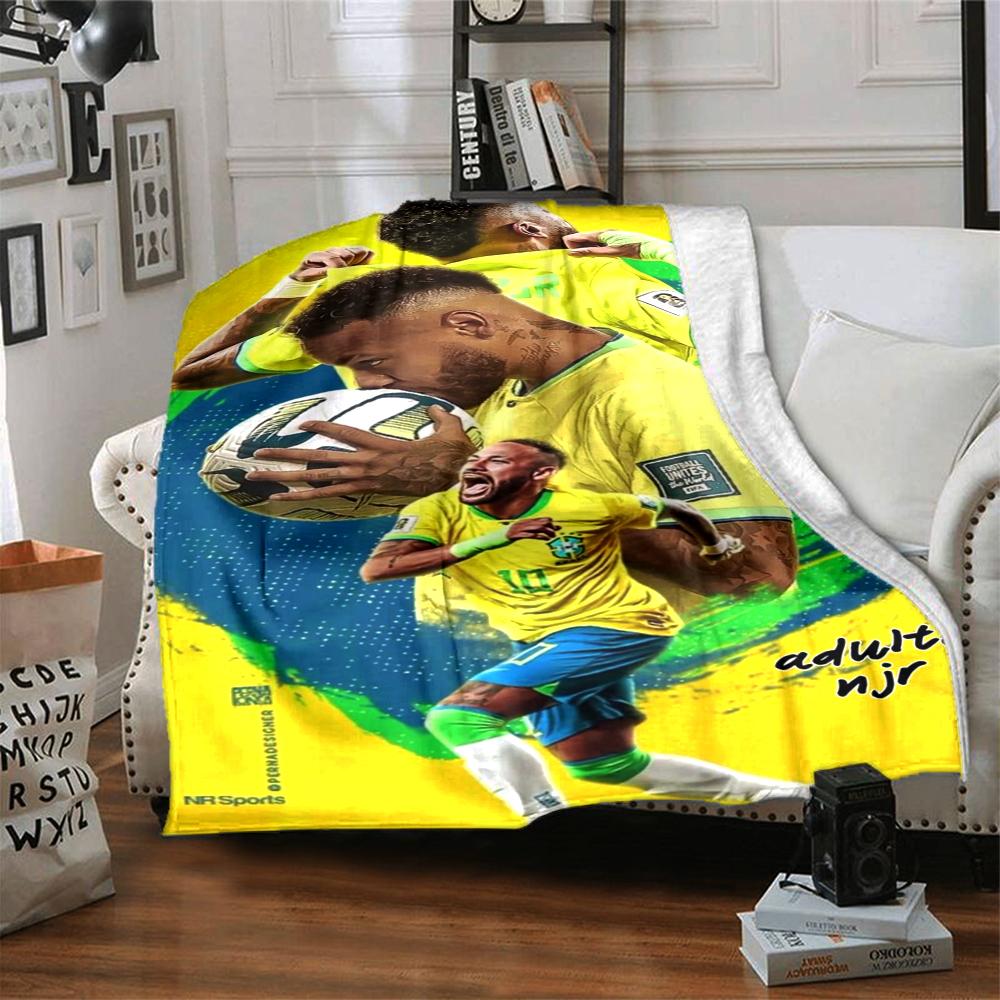 Prince Soccer printed flannel breathable and warm blanket, a stylish home gift, suitable for home, office and bedspread use. 15a166