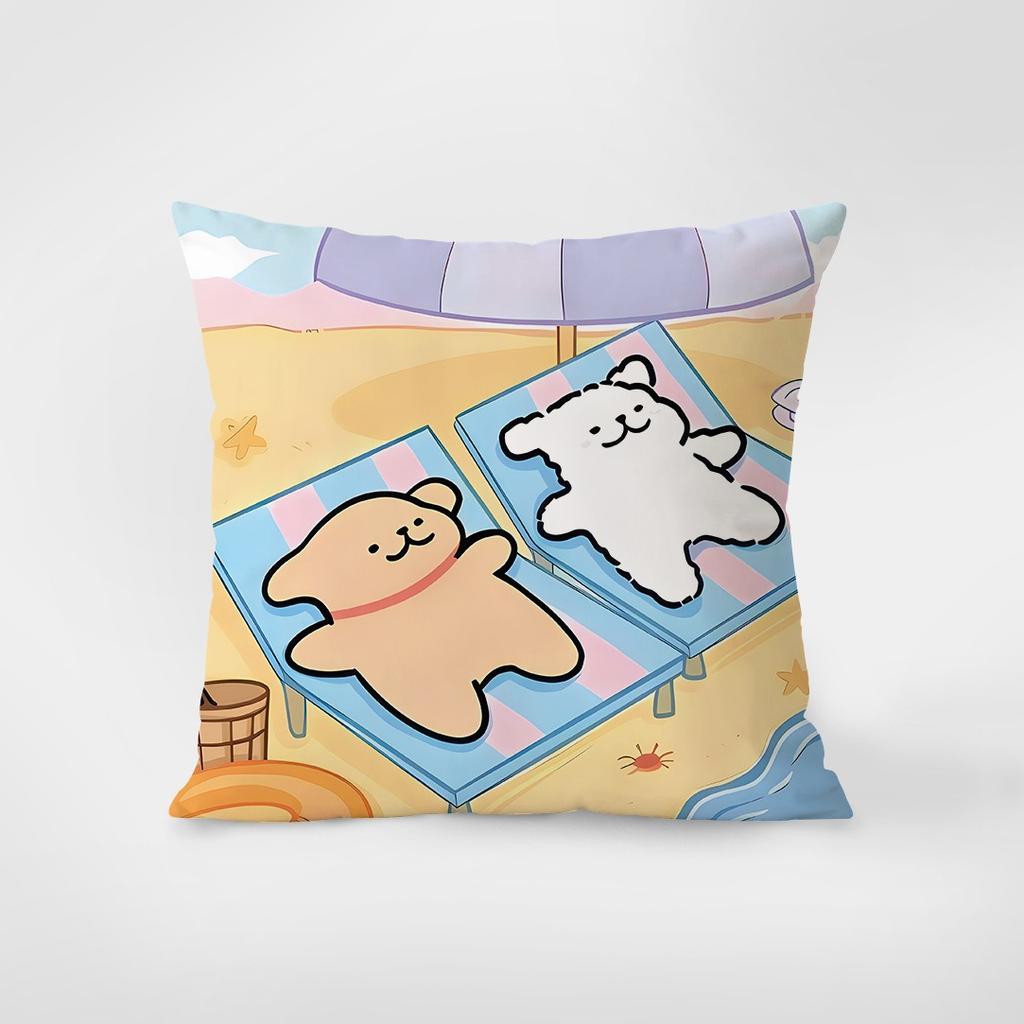 Cute Dog Pattern Pillowcase Interior Decoration Office Living Room Home Pillowcase