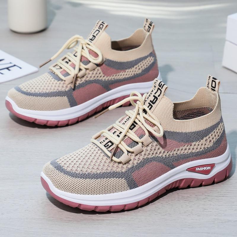 Mode-Website Atmungsaktive Sportschuhe Lässige Loafer Weiche Sohle Schnürung Laufschuhe