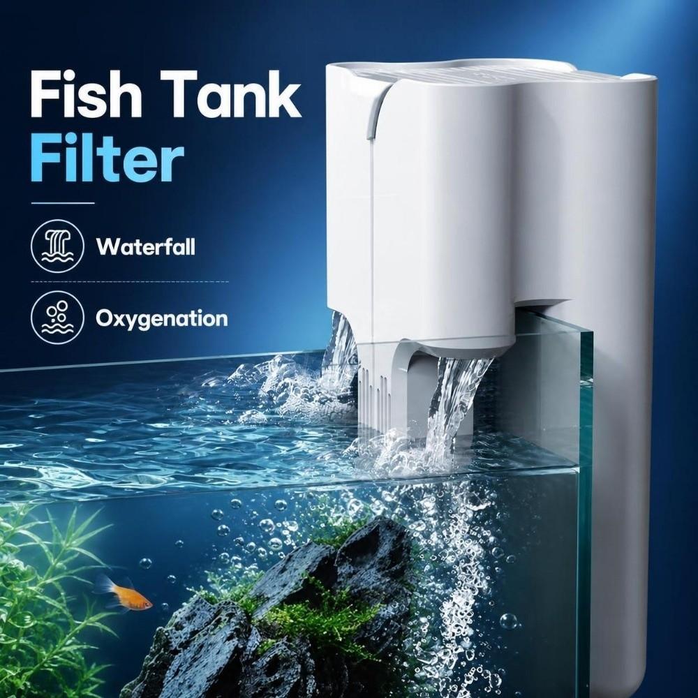 Oxygenation Wall-Mounted Filter Waterfall Aquarium Filter Silent Fish Tank Filter Freshwater