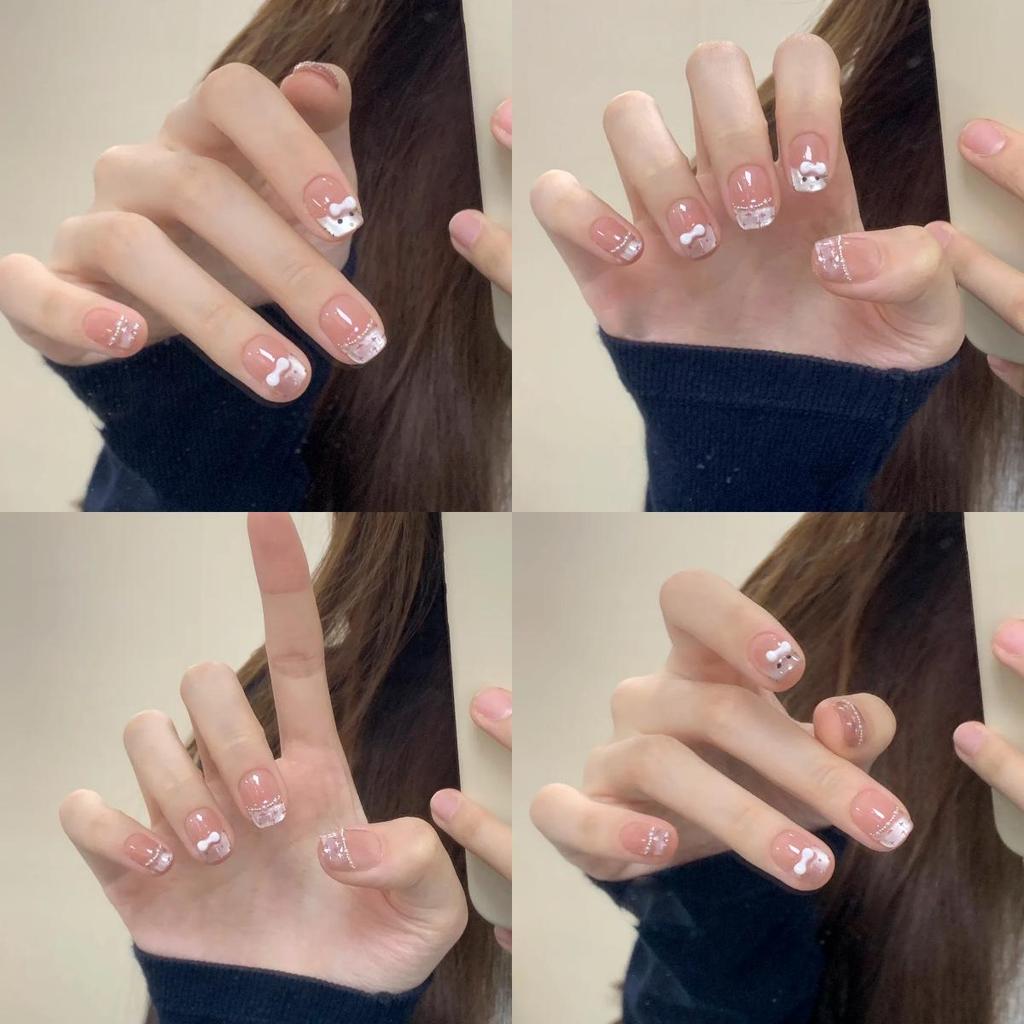 Cartoon Children's Wearable Nail Art Patches - Sweet and Cool Styled False Nails for a High-End Manicure