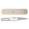 2 in 1 Fruit Peeler Double Head Stainless Steel Peeling Slicing Knife for Kitchen Beige