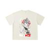 260 GSM Double Yarn 32 Count 100% Cotton Dragon Ball V60 Majin Vegeta Print Unisex Heavy Cotton T Shirt