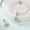 Original Charms Copper Floral Hanging Decorations Plants Beads Fit Bracelet Women Jewelry Making Diy Gift