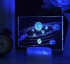 Night Desk Lamp For Children Galaxy Planets Space 3D 16 Led + Remote Control