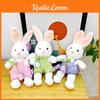 Small Strap Pants Flower Rabbit Plush Toys Childrens Dolls Birthday Gifts