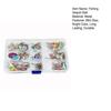 30Pcs Jig Spinner Bait Kit Sharp Hook Design Mini Size Portable Rotating Spinner Fishing Lures Topwater Lures