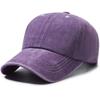 Processed Pure Color Washed Baseball Cap for Men and Women, Same Style Fashioneasiest for Match Small Single Processing Large Head Circumference