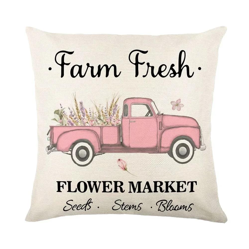 Vintage Poster Lavender Print Collection Polyester Pillowcase Pillowcase Pillowcase Home Decor Lathe Bedding