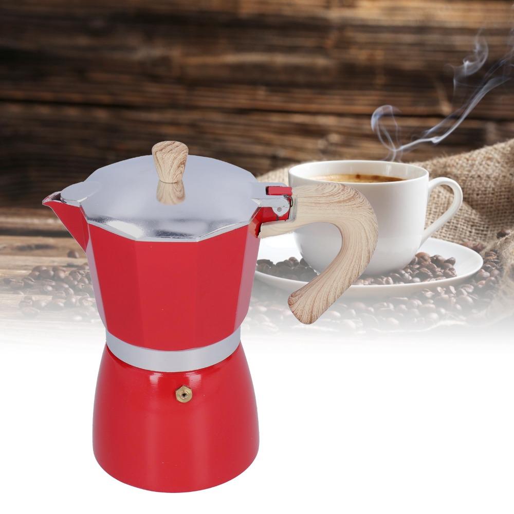 300ML Capacity Stovetop Espresso Maker Colorful Coffee Kettle Coffee Brewing Coffee Maker  Home Use