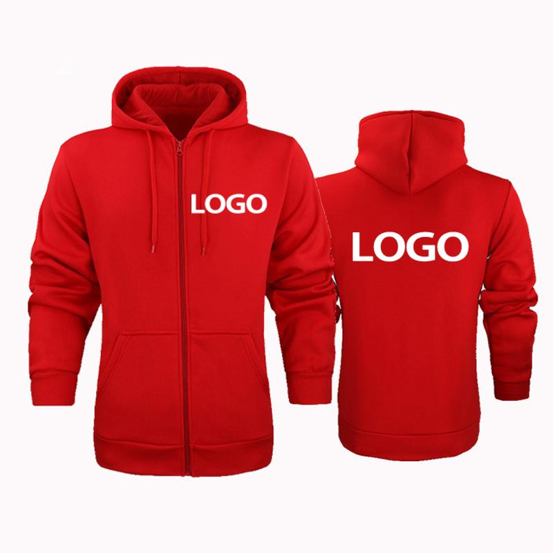Custom Printed DIY02  Men's and Women's Zip Hoodies Spring Autumn Loose Casual Long Sleeve Pullover Sweatshirts Trendy