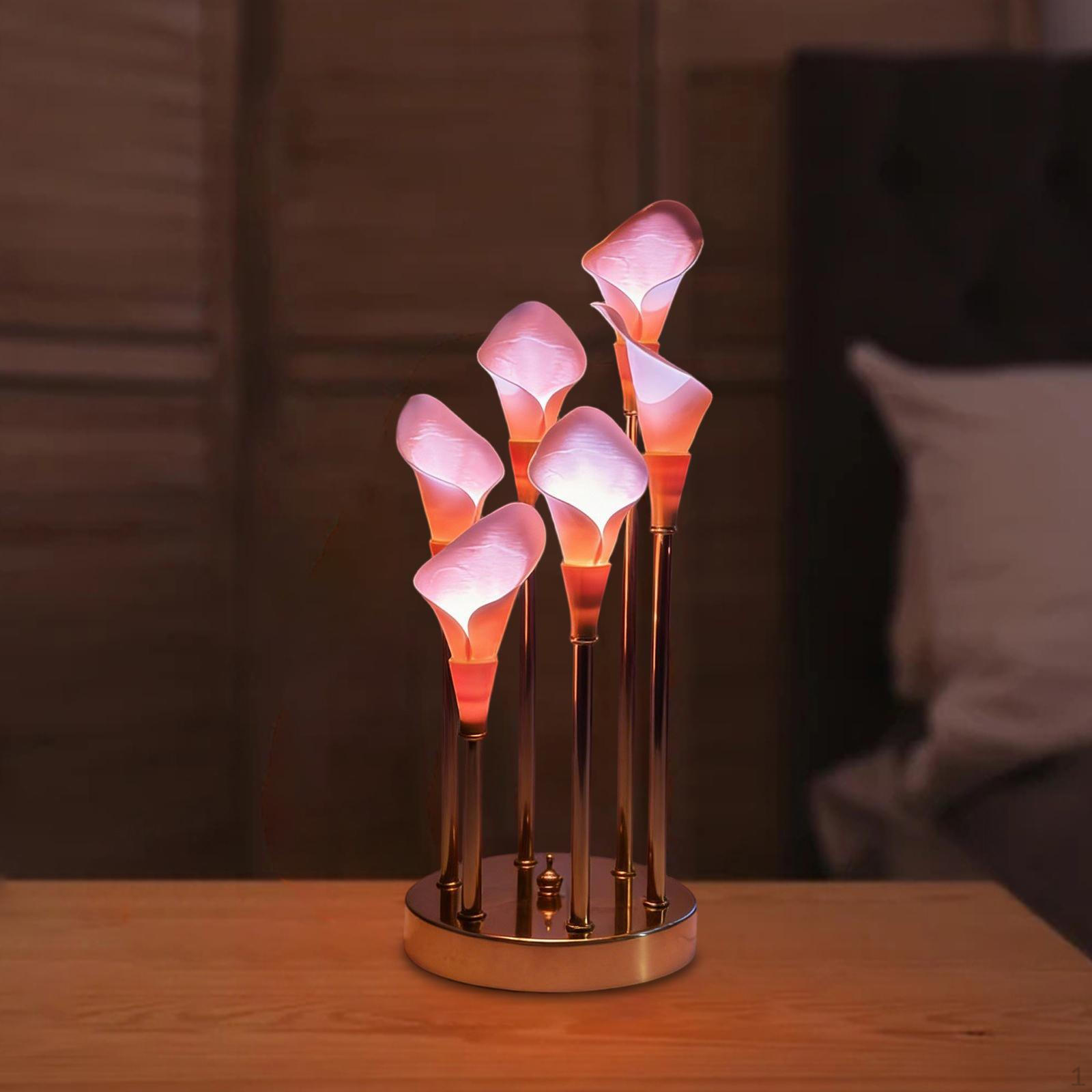 

Flower Night Light with 3 Brightness Levels Unique Home Decor Lamp NightStand for Wedding