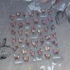 5D illusion polarized butterfly nail sticker pink purple blue fashionable self-adhesive butterfly nail art decoration sticker