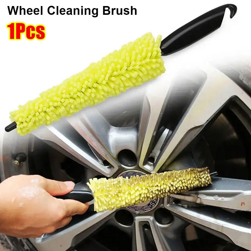 1Pcs Bicycle Dirt Pit Sponge Brush With Handle Wheel Cleaning Brush  Auto Cleaning Tool