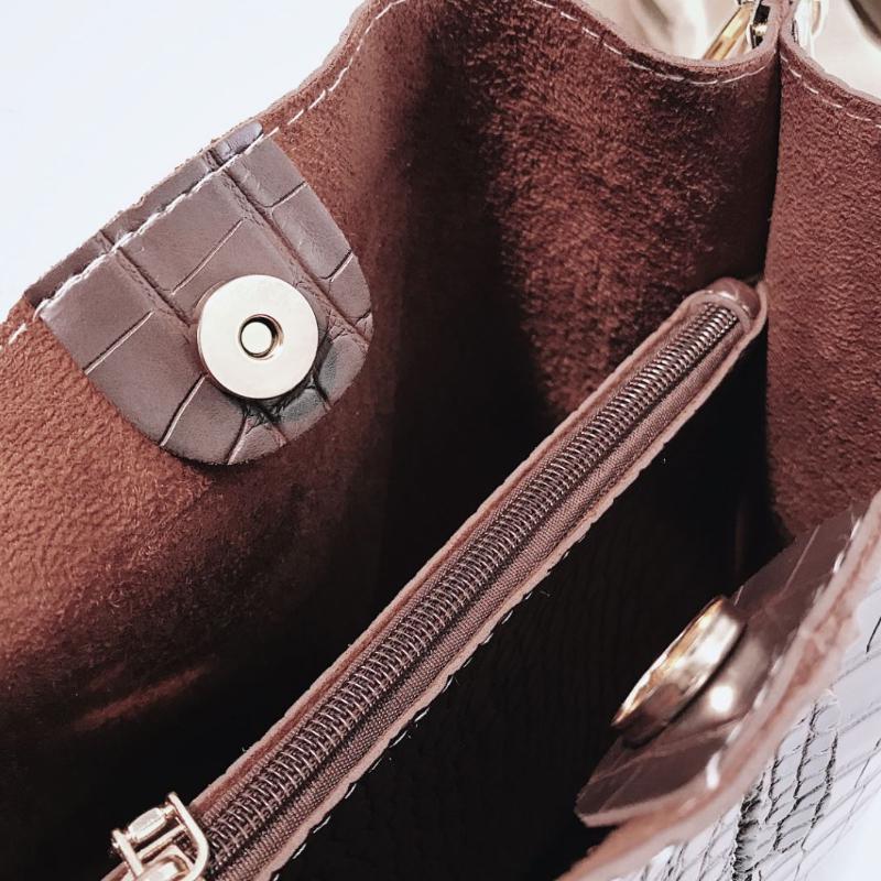 Borsa da donna in pelle modello coccodrillo Borsa a tracolla Messenger CODICE