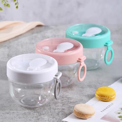 Frühstücksbecher mit Ringgriff, Küchenbedarf, wiederverwendbar, Frühstücksbehälter für frischen Salat, Joghurtbecher, praktische Aufbewahrung von Lebensmitteln, wiederverwendbar