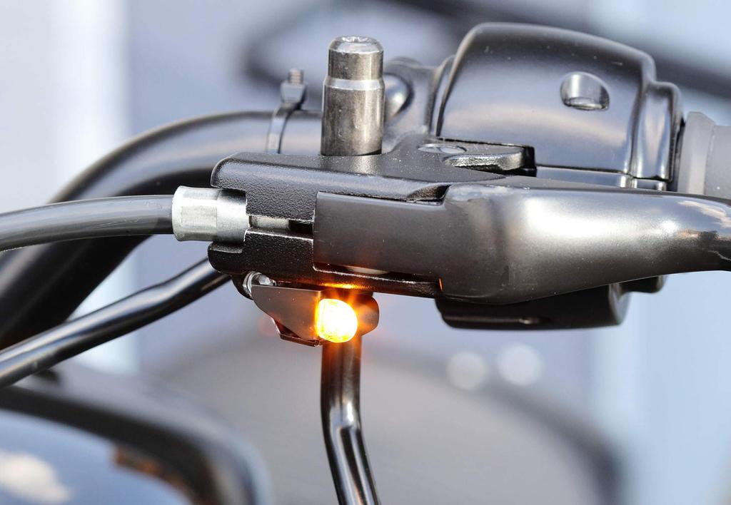 Kijima HD-01198 Motorcycle Turn Signals Front Turn Signal Set, Nano Sportster ('14-) Mirror Bolt Mount