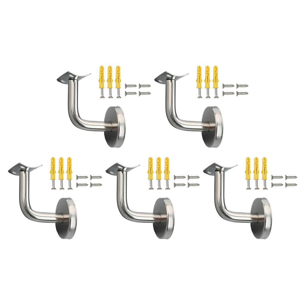 Handrail Bracket Wall Support Hand Rail Balustrade Mopstick Bracket Staircase Handrail Hardware Stainless SteeFixing Accessories
