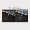 1pc Mini Portable Vernier Caliper Keychain - Dual-Scale (mm/inch) Alloy Measuring Tool, Compact Precision Instrument for Engineers, Students,