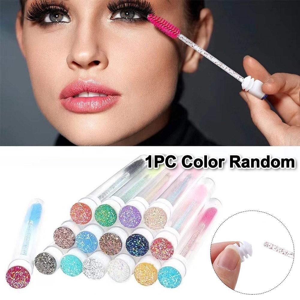 Reusable Eyelash Brushes Sparkling Lash Spoolies Multi-Purpose Eye Lash Brushes  Makeup Tools