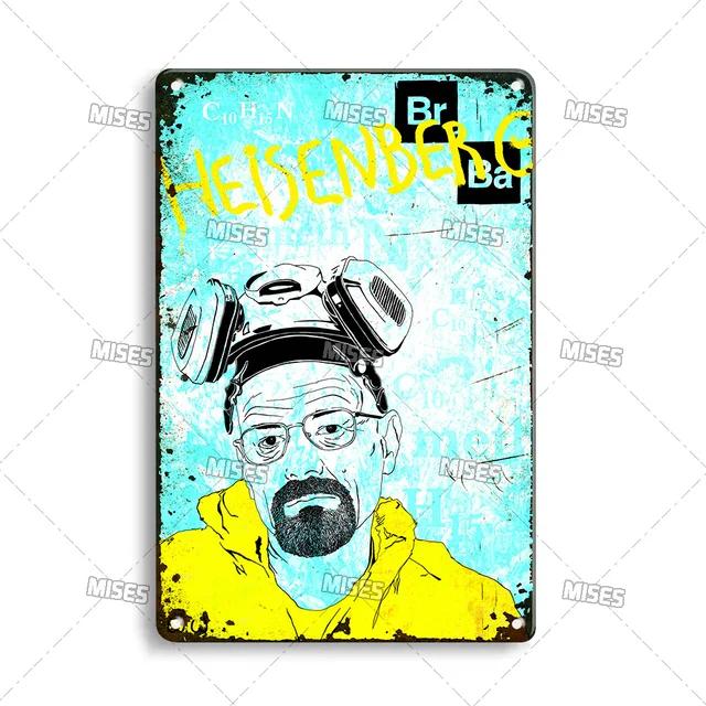 Breaking Bad Classic TV Show Metal Plate Retro Metal Poster for Bar Club Home Studio Wall Decor MISES Vintage Tin Sign