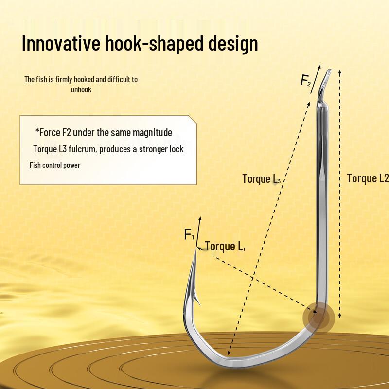 Xiao Feng Xian Barbed Anti-Escape Double Sleeve Hooks with Leader Line (20 Sets)