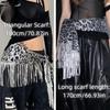 Sequin Jazz Dance Hip Scarf Y2K Shirt Extender Tassels Leopard Print Belt Long Hip-hop Cargo Pants Waist Band