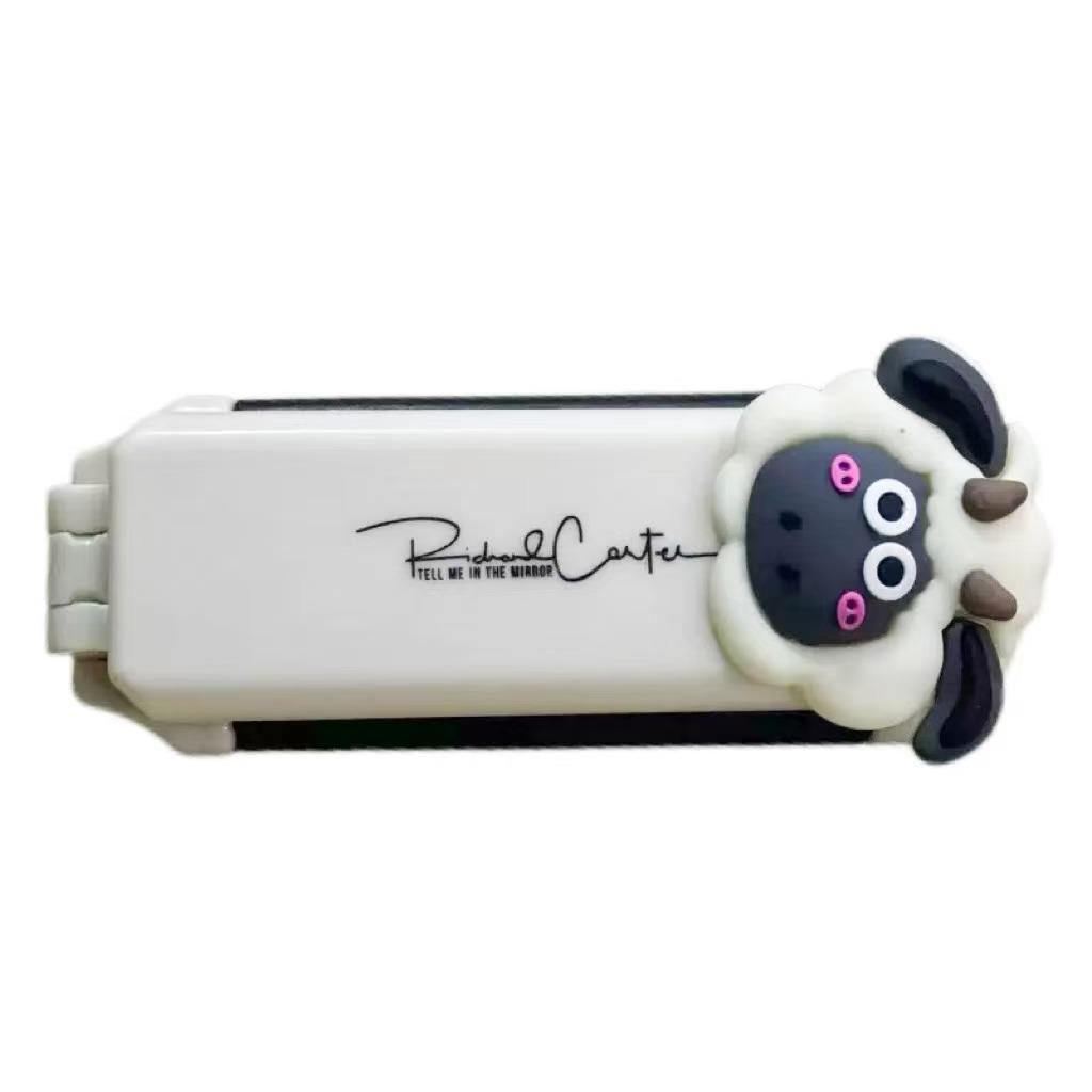 Women's Folding Air Cushion Massage Comb with Mirror