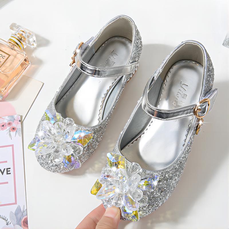 Flower Children's Shoes Beach Princess Girl Shoes For Kids Glitter Wedding Party Shoes Infantil Chaussure Enfant