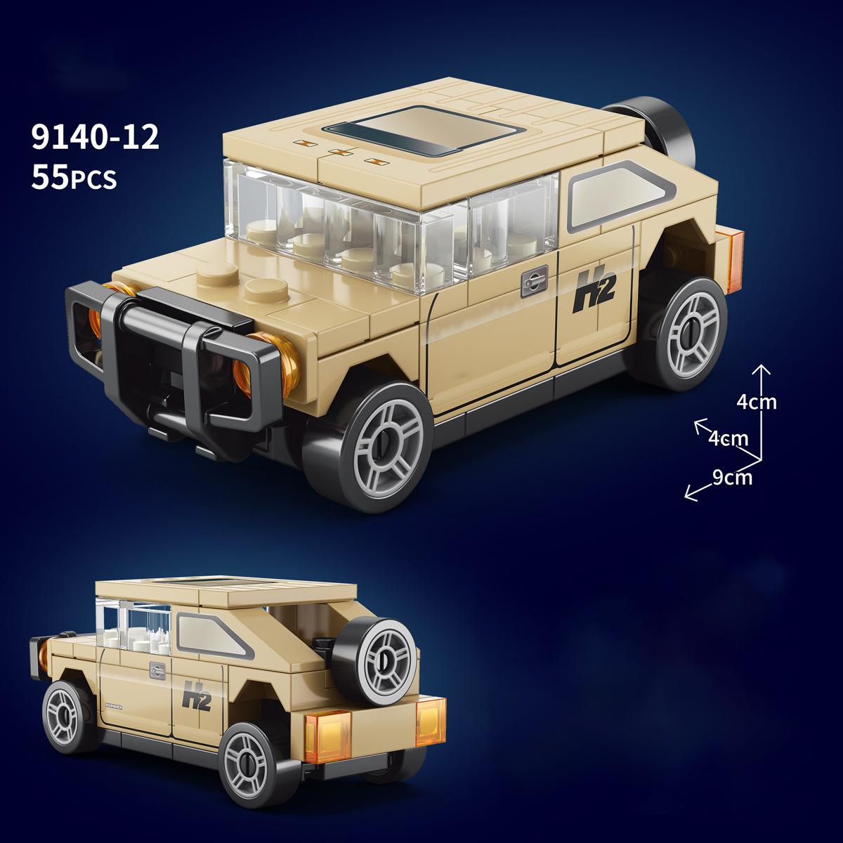 Gele MOC Auto Snelheid horzel Taxi Voertuig Model Bouwstenen Super Race Stenen Stad Racen Technisch Kerstcadeau Speelgoed
