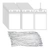 2Pcs Resealable Waterproof Clear Ship Ticket Card Sleeve Pvc Luggage Tag Travel Accessories For Bags