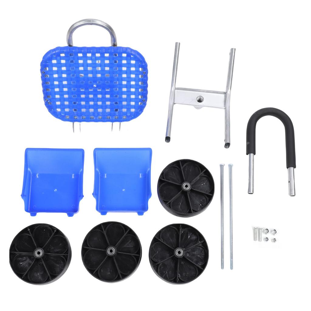 Carrello da Giardino Sedile da Lavoro Rotante Girevole a 360 Gradi Sedile da Lavoro Regolabile in Altezza per Giardinaggio, Piantagione, Scavo