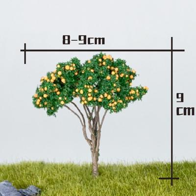 Multi-size Miniature Fruit Trees DIY Fairy Garden Lifelike Scene Model War Game Decoration Accessories Simulation Tree Figurine
