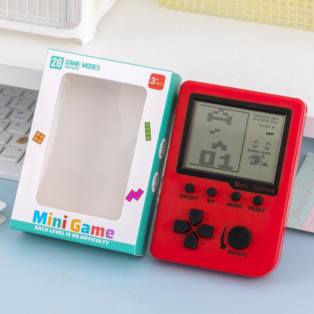 Classic 3.5-inch Russian Square Retro Game Console for Kids - Educational and Nostalgic.