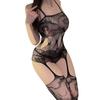 Sex Underwear Suspender One-piece Netwear Set Transparent Sexy Open Temptation Sex Socks Uniform Temptation