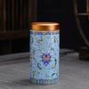Chinese Style Empty Tea Tin Can Mini Storage Jar Storage Can Tea Canister  Green Black Tea