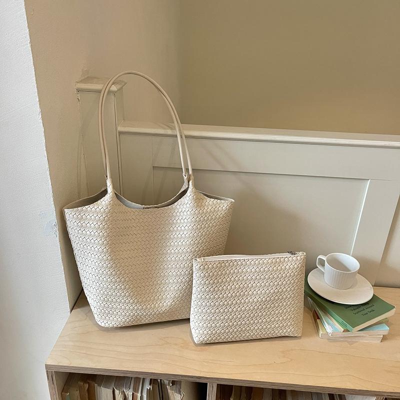 Commuter Tote Bag Women's Underarm Bag Large Capacity Shoulder Bag with Coin Purse