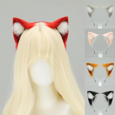 Bandeau Oreilles de Chat Lolita Fait Main pour Cosplay d'Halloween