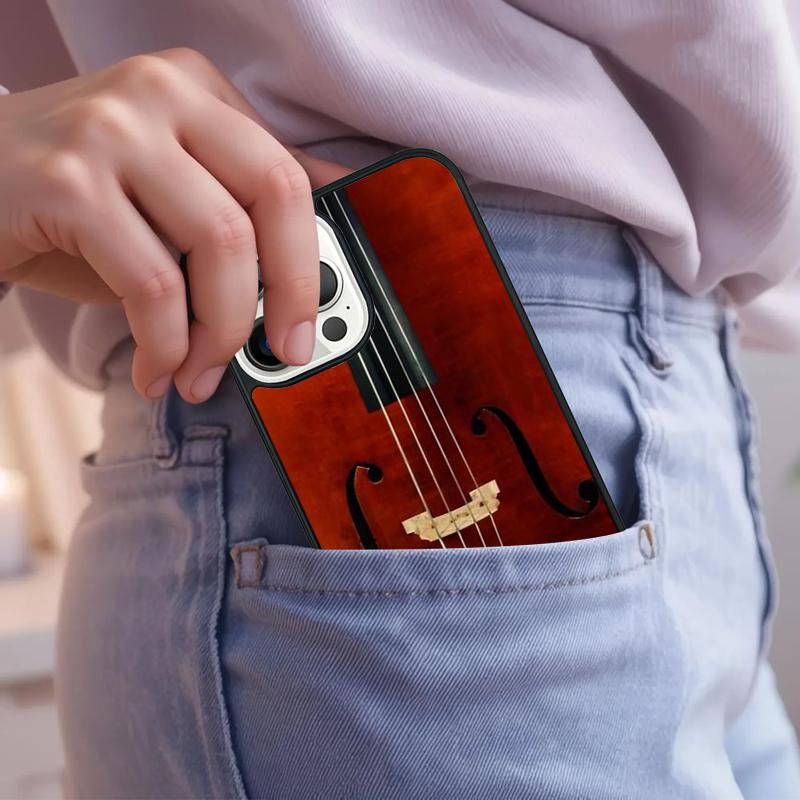 Music Violin Phone Case For iPhone 17 Air 15 16e 14 13 Pro Max Coque 12 11 Pro Max PLUS Cover