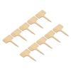 10pcs Plant Labels Bamboo Material Easy Writing 1/8 In Thickness Decorative Garden Markers for