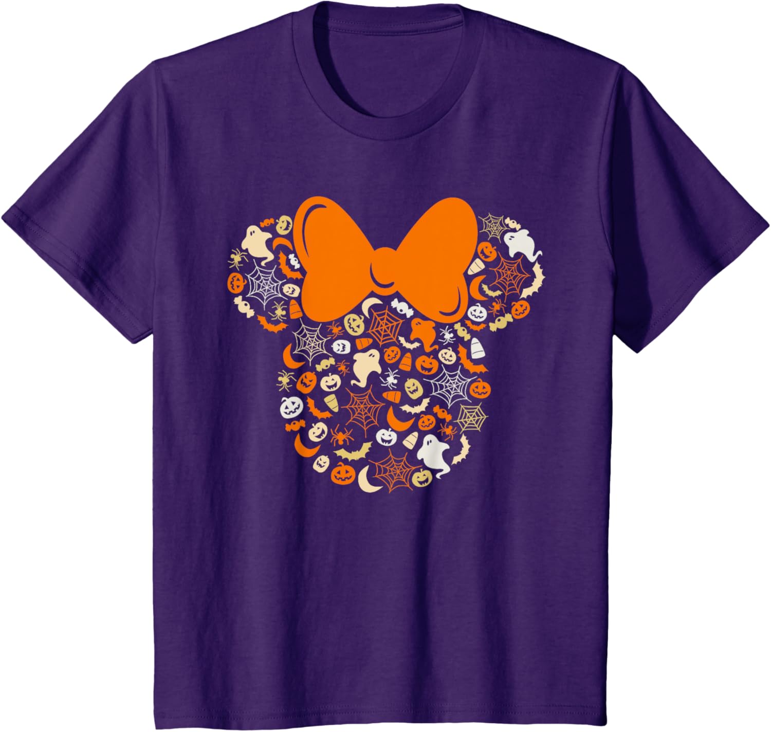 New Disney Minnie Mouse Halloween Ghosts Pumpkins Spiders Fashion Casual T-Shirt S-4XL Four Seasons S
