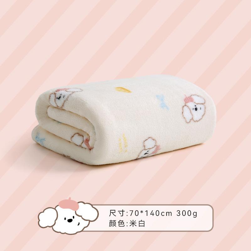 Towel Coral Fleece Household Cartoon Plus 90 * 170 Printed Bath Towel Adult Wrap Bath Towel