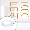 Customizable Ceiling Curtain Track Kits 3Meter White Rails with All Accessories Set for Functional Window Treatments