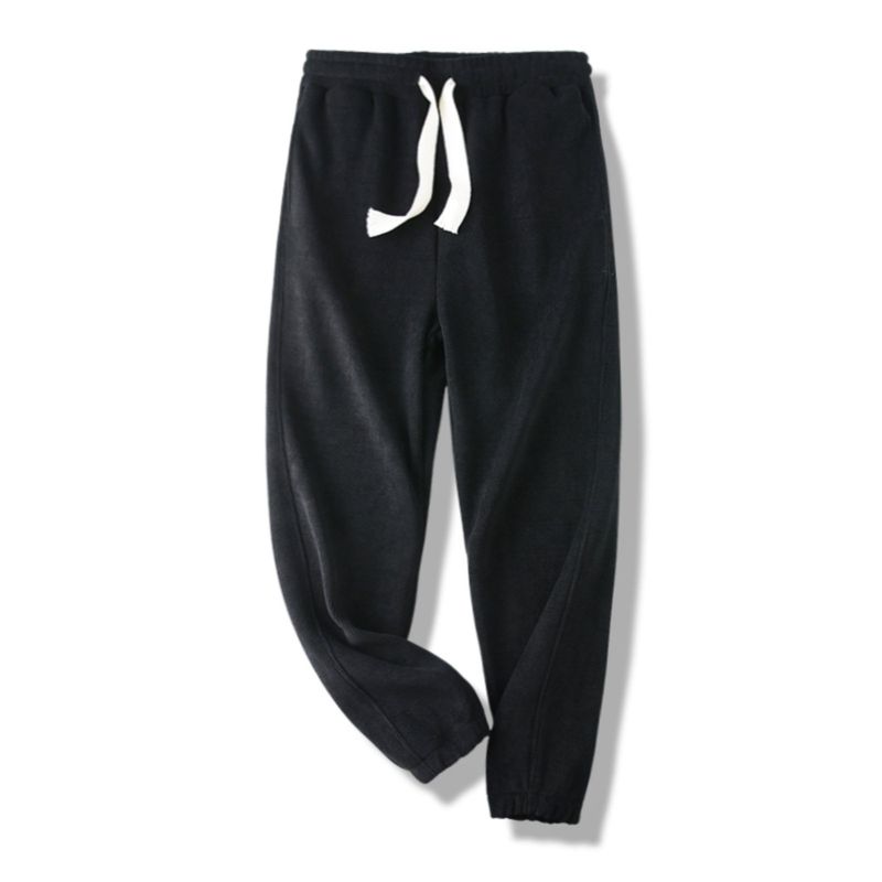 American-Style Heavy Chenille Pants with Velvet Men's Winter Extra Thick Silver Fox Velvet Sweatpants Foreign Trade Cattle Goods Sports Casual Pants