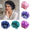 Large Lace Shower Caps Reversible Wear Bath Hair Cap Fashion Islamic Turban Hat  for Women & Men