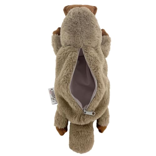 BESTEVER Wild Animal Pencil Case, Plush Pouch, Platypus, 48121