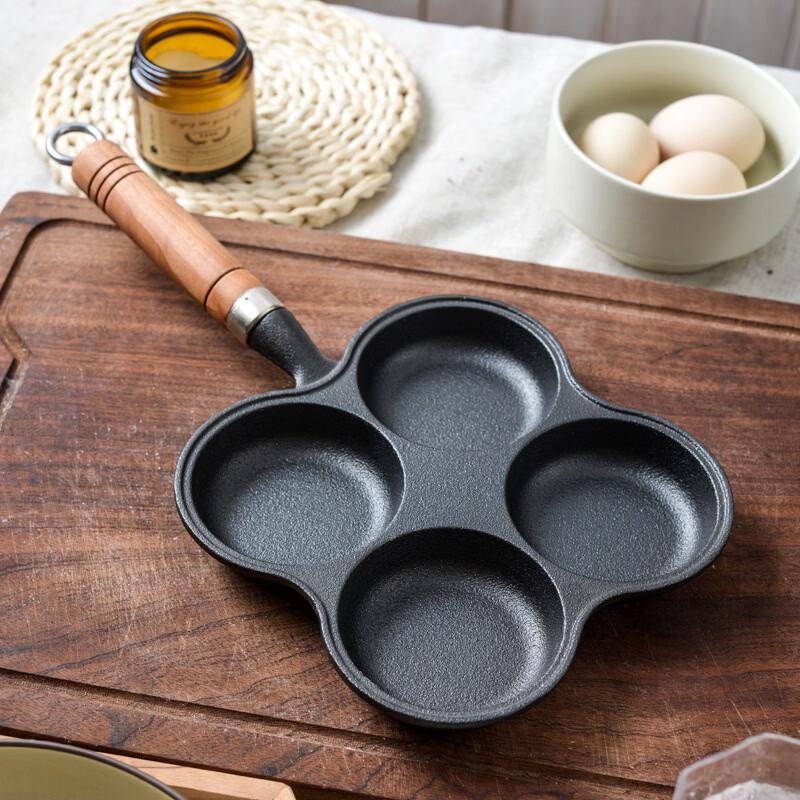 ZISIZ Cast Iron Egg Frying Pan Set