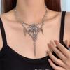 Hip Hop Punk Thorn Rivet Necklace for Man Woman Retro Clavicle Chain Female Y2K Jewelry Hot Girl Choker Accessories