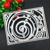 Clock Gear Box Background Art Pattern Metal Cutting Dies Craft Embossing Scrapbooking Stamps for Card Making Decor