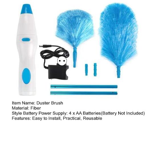 Electric Duster Brush 360-Degree Rotating Battery Powered Quick Cleaning Spin Duster Wireless Cleaning